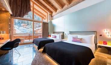 bilde på Fabulous Room, Rom, 2 dobbeltsenger, balkong, fjellutsikt